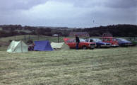 Camping at the Beamish conference, 1979